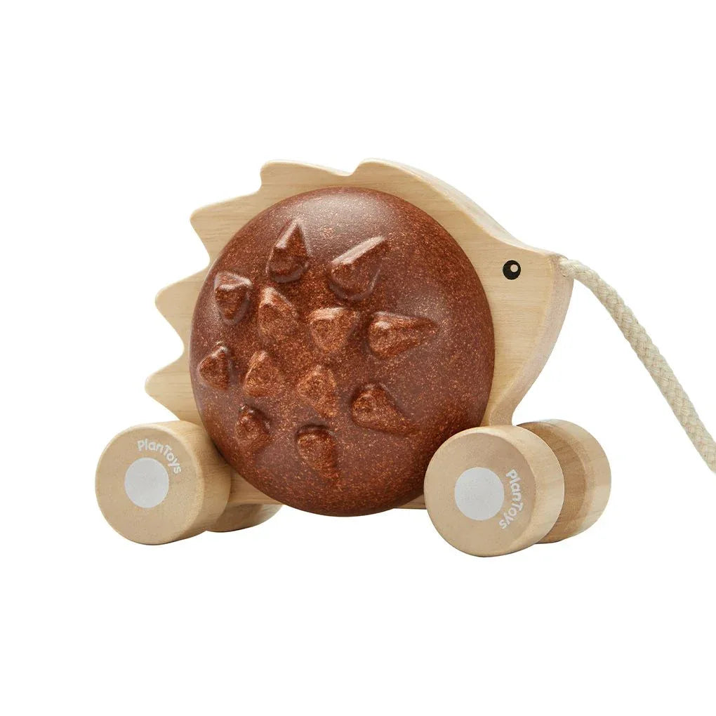 Pull-Along Hedgehog - Brown - BIG FRENCHIES