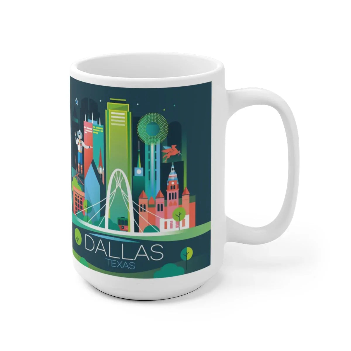 DALLAS 11 OZ OR 15 OZ CERAMIC MUG - BIG FRENCHIES