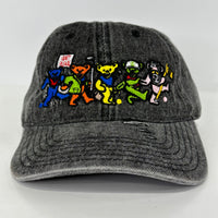 Golf Bears GD Distressed Stonewash Strapback 6 Panel Dad Hat Cap ￼Custom Embroidered