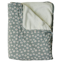 Light Green Daisy Bamboo Fleece Quilt - BIG FRENCHIES