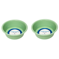 Country Living Set of 2 Coated Stainless Steel Heavy Dog Bowls - Ideal for Medium to Large Breeds - BIG FRENCHIES