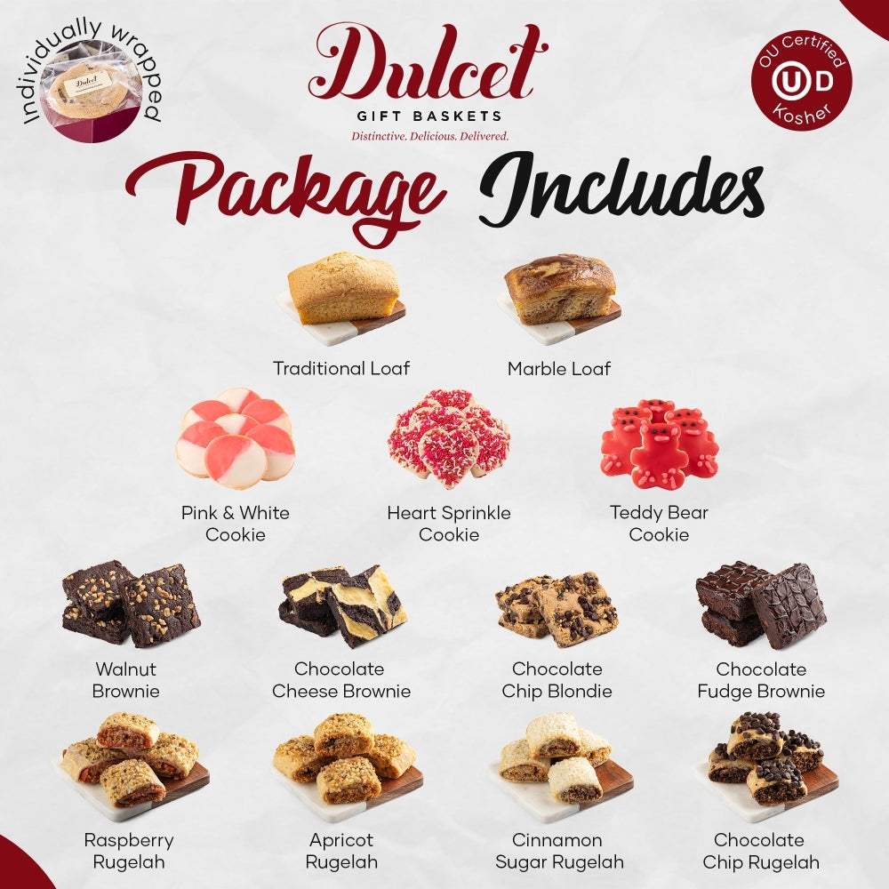 Gourmet Valentines Tea Bread, Arrangement - BIG FRENCHIES