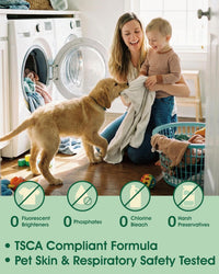 Seedshub Pet Hair Remover Laundry Pods Dog Cat Odor Stain 52 Count