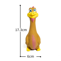 3pcs Latex Screaming Chicken Toys Eco Friendly TPR Pet Squeaky Dog Interactive Play Chew Toys