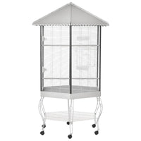 Bird Cage Starter Kit with Detachable Rolling Stand