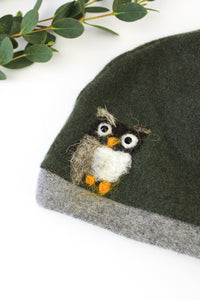Owl Cashmere Hat - Baby - BIG FRENCHIES
