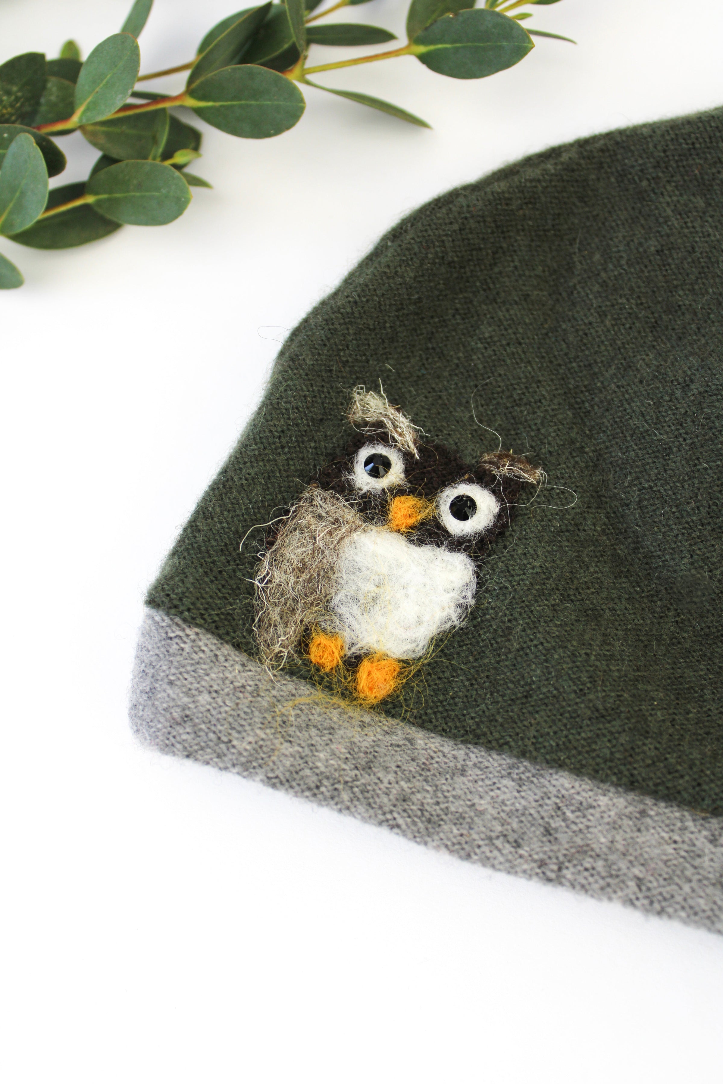Owl Cashmere Hat - Baby - BIG FRENCHIES