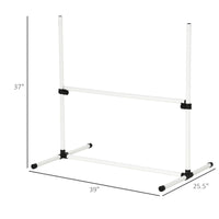4-piece Dog Agility Training Equipment With Height-adjustable Jumping Poles