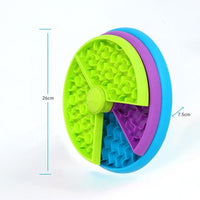 3in1 Interactive Dog Puzzle Feeder, Rotating Anti-Choking Slow Feeder Bowl & Lick Mat, Mental Stimulation Foraging Toy F