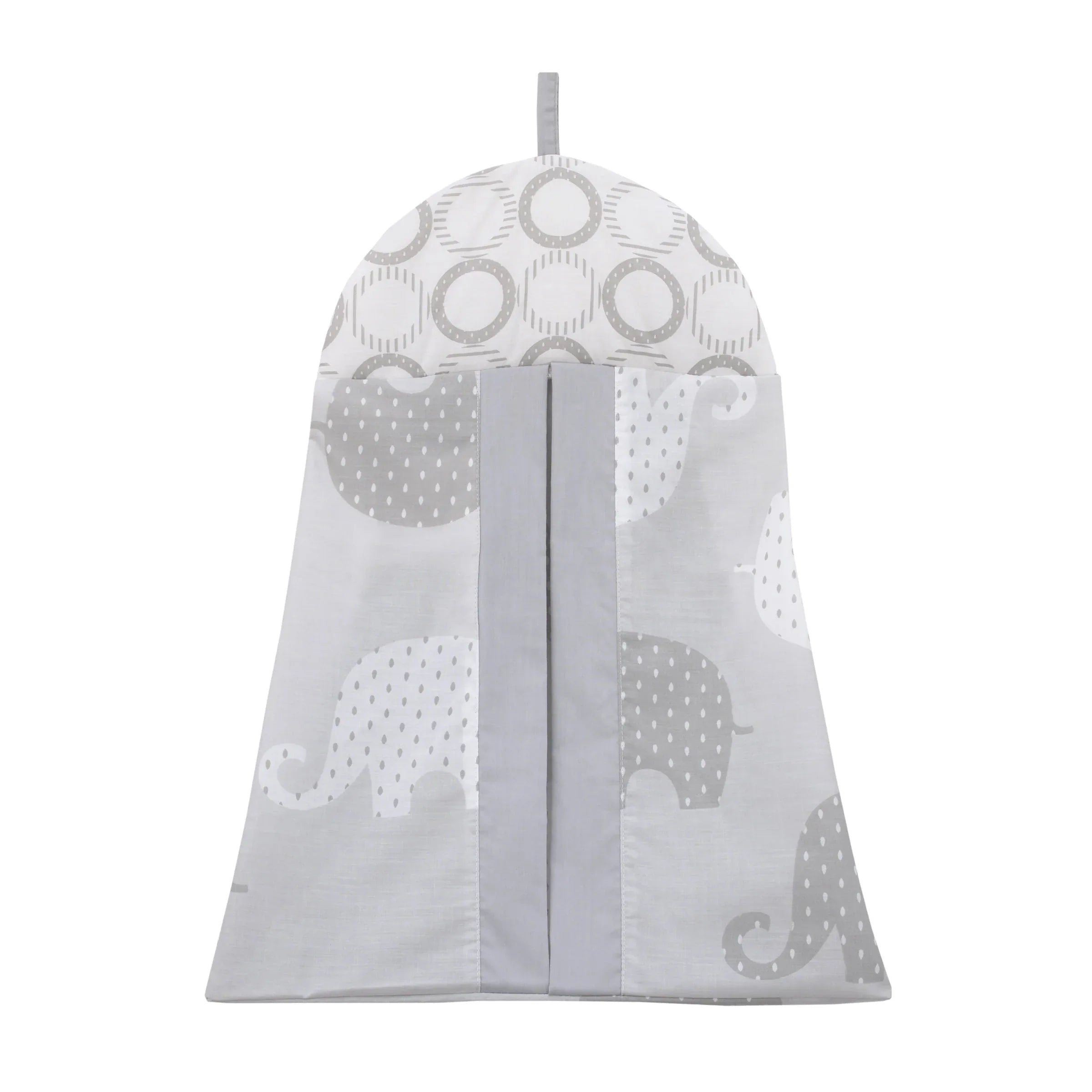 NoJo Dreamer Gray Elephant 8-Piece Nursery Crib Bedding Set - BIG FRENCHIES