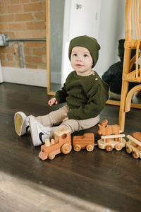 Green Mebie Baby Beanie - BIG FRENCHIES