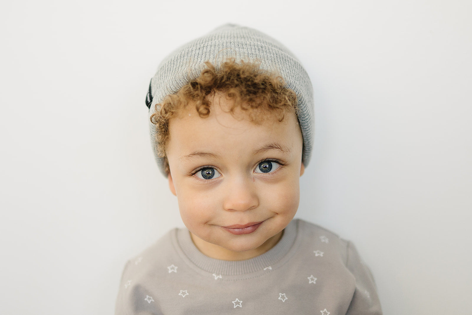 Light Grey Mebie Baby Beanie - BIG FRENCHIES