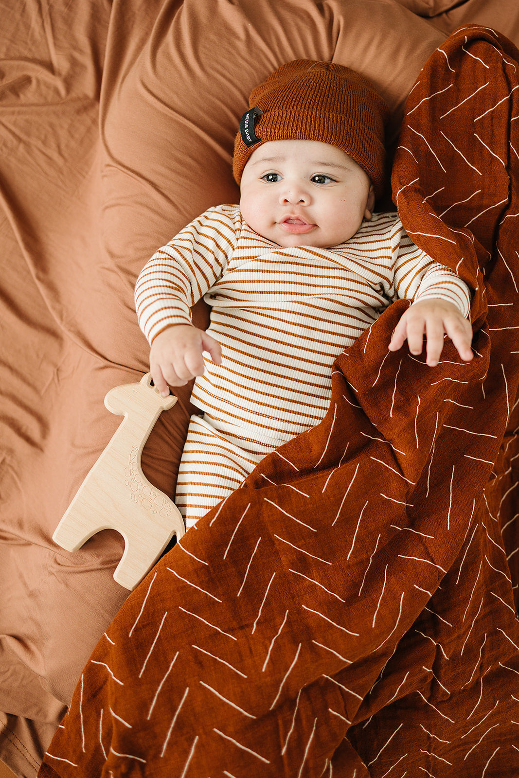 Brown Mebie Baby Beanie - BIG FRENCHIES