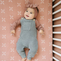 Just Peachy Muslin Crib Sheet - BIG FRENCHIES