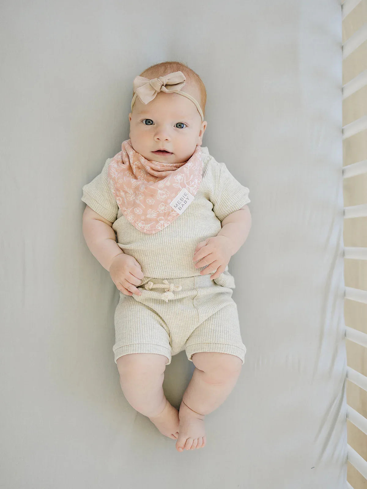 Stone Bamboo Stretch Crib Sheet - BIG FRENCHIES