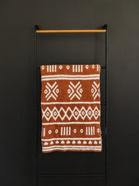 Rust Alpine Plush Blanket - BIG FRENCHIES