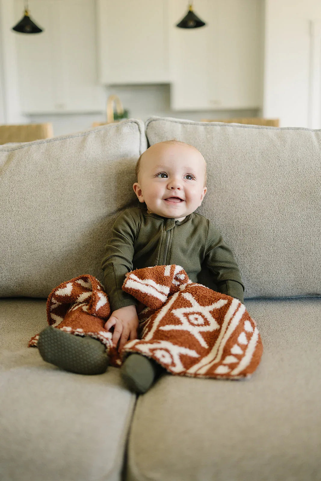 Rust Alpine Plush Blanket - BIG FRENCHIES