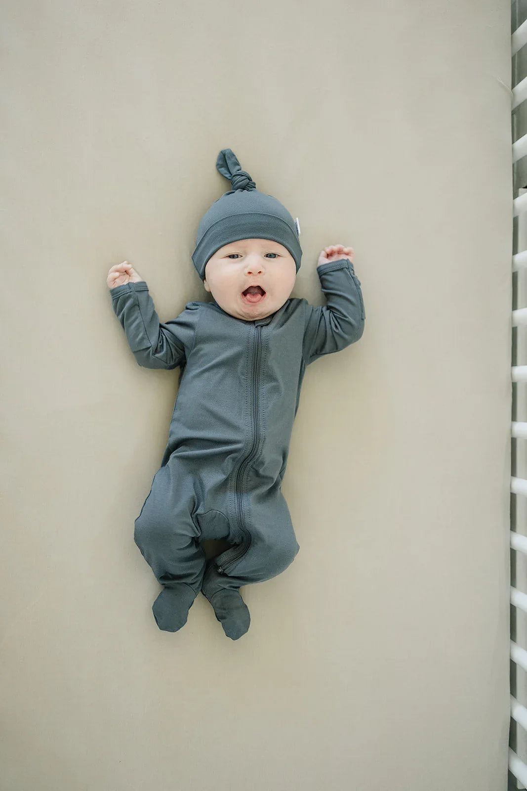 Oatmeal Bamboo Stretch Crib Sheet - BIG FRENCHIES