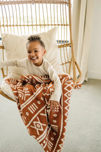 Rust Alpine Plush Blanket - BIG FRENCHIES