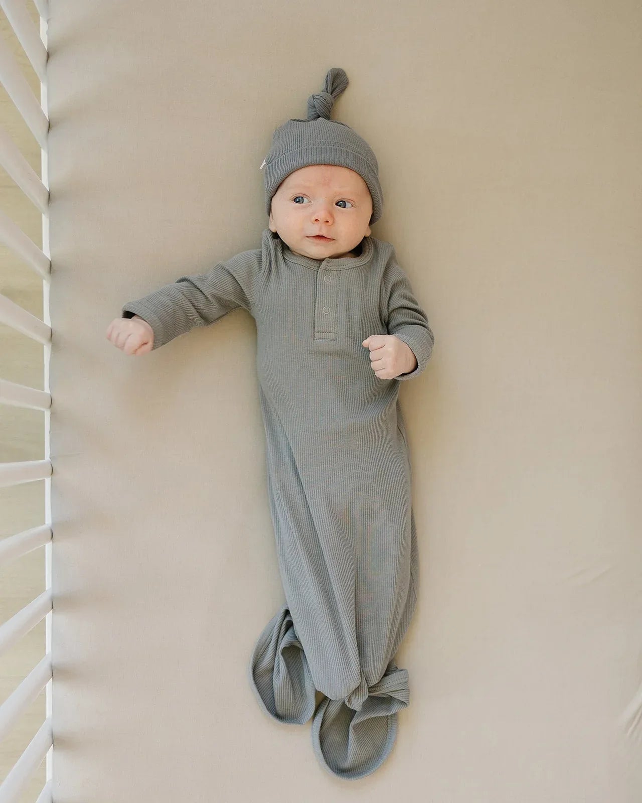 Oatmeal Bamboo Stretch Crib Sheet - BIG FRENCHIES