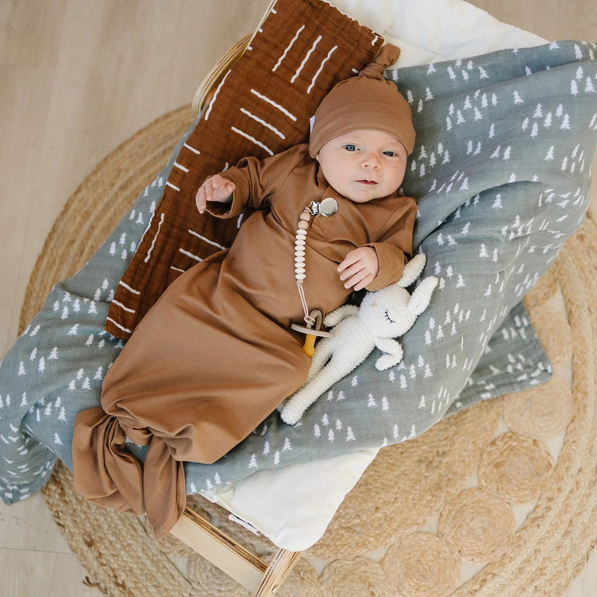 Mustard Mudcloth Muslin Burp Cloth - BIG FRENCHIES