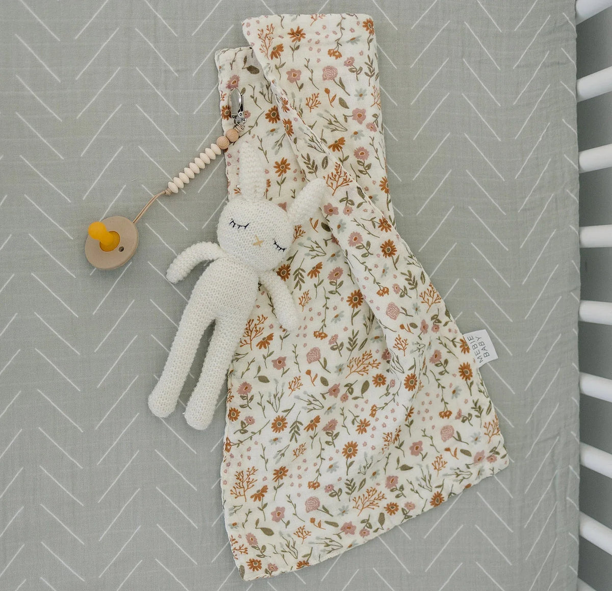 Desert Sage Muslin Crib Sheet - BIG FRENCHIES