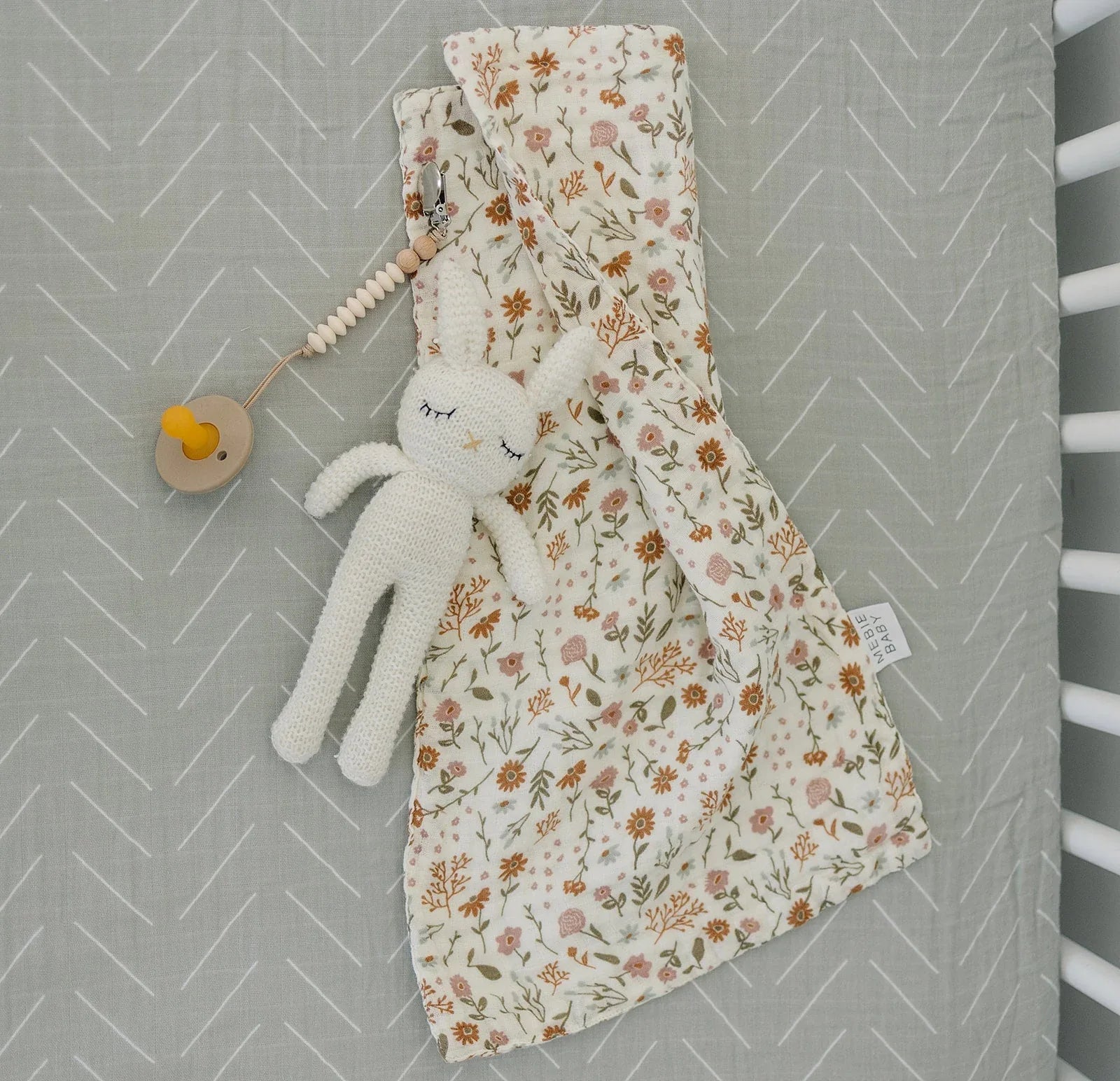 Desert Sage Muslin Crib Sheet - BIG FRENCHIES