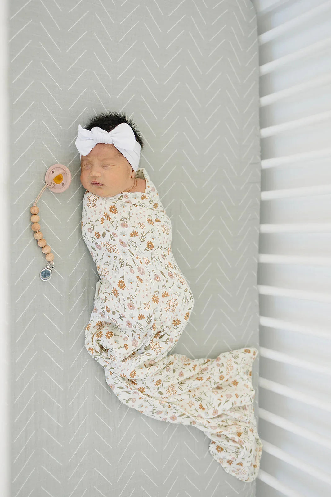 Desert Sage Muslin Crib Sheet - BIG FRENCHIES