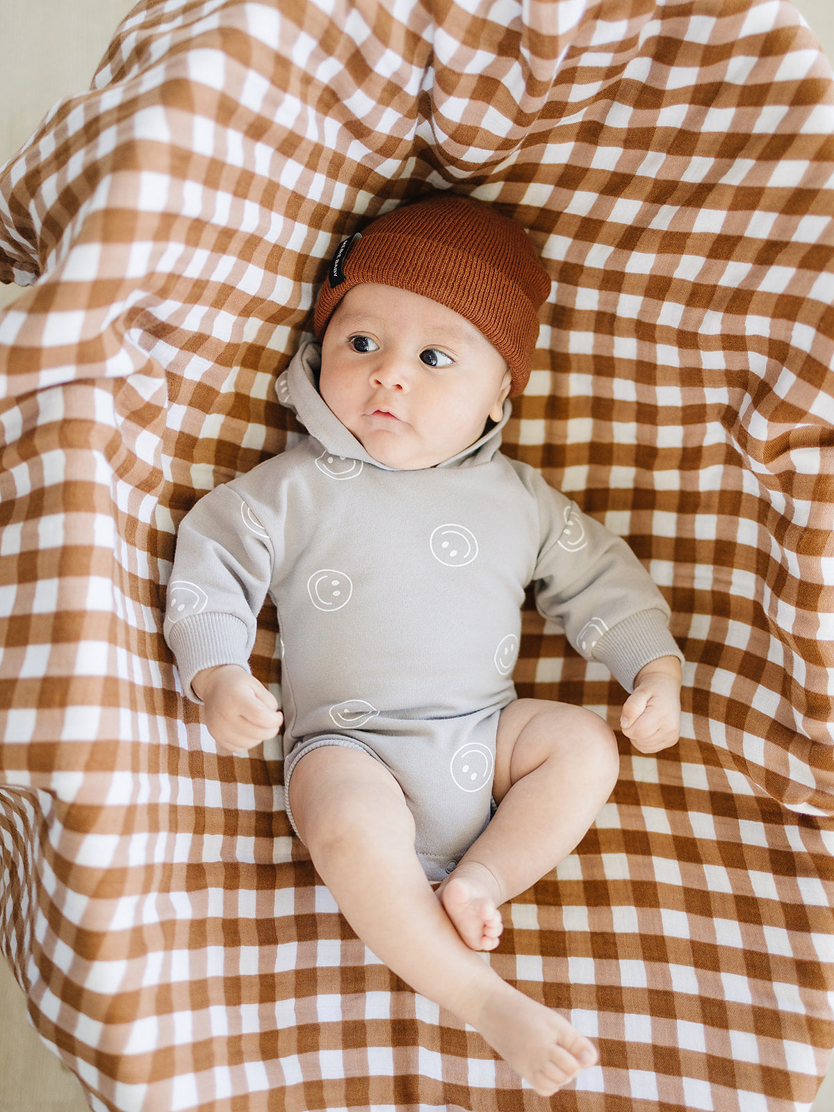 Brown Mebie Baby Beanie - BIG FRENCHIES