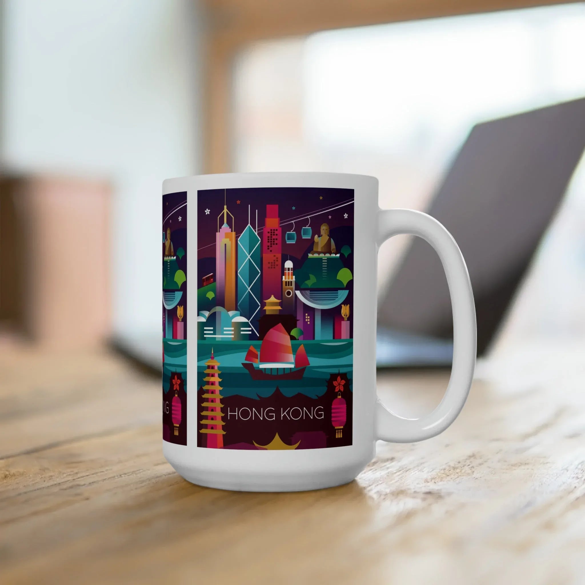 Hong Kong Ceramic Mug 11oz or 15oz - BIG FRENCHIES