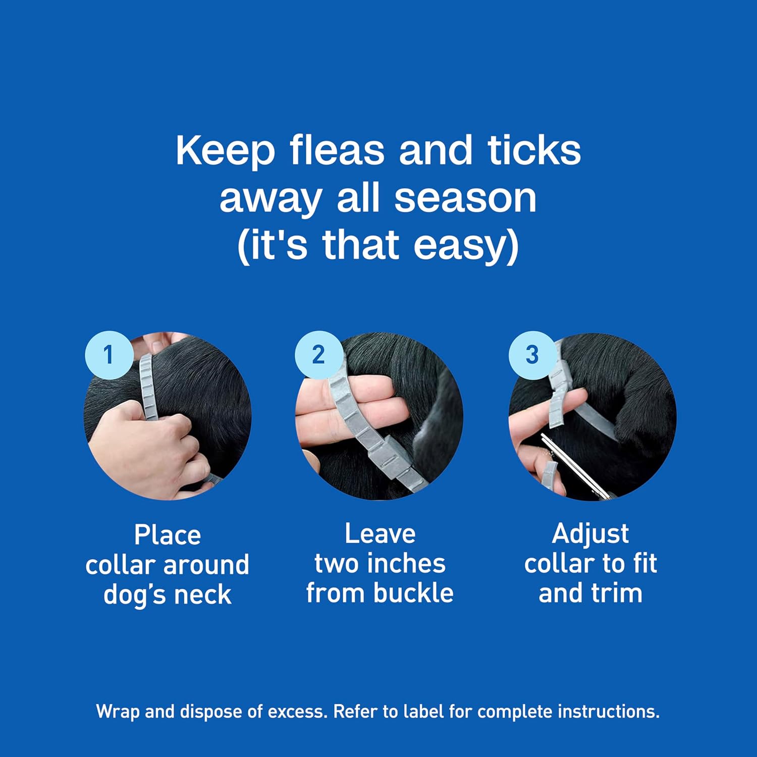 Adams Plus Flea & Tick Collar for Dogs & Puppies One Size Fits All 2-Count