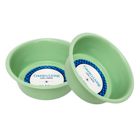 Country Living Set of 2 Coated Stainless Steel Heavy Dog Bowls - Ideal for Medium to Large Breeds - BIG FRENCHIES