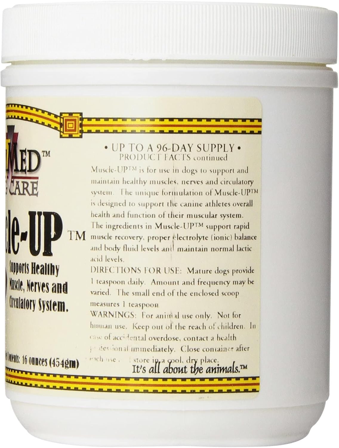 AniMed Muscle Up Powder for Dogs Muscle Recovery & Electrolyte Support 16 oz.