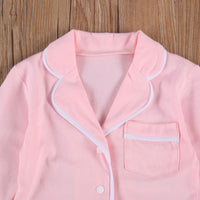 Cotton Two-Piece Pajama Set for Toddlers and Kids - # BAAA81810024