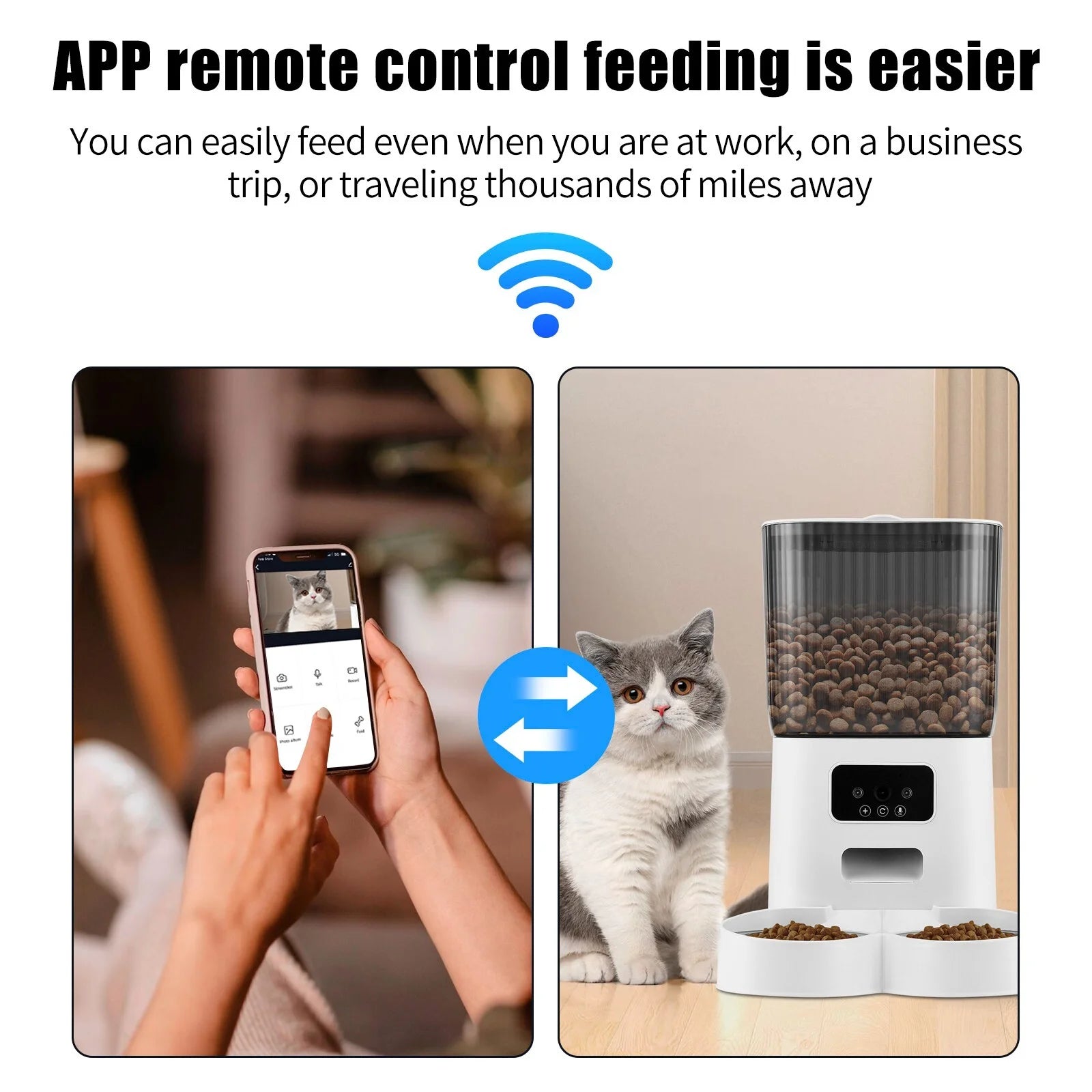 Automatic Pet Feeder with Camera - BIG FRENCHIES