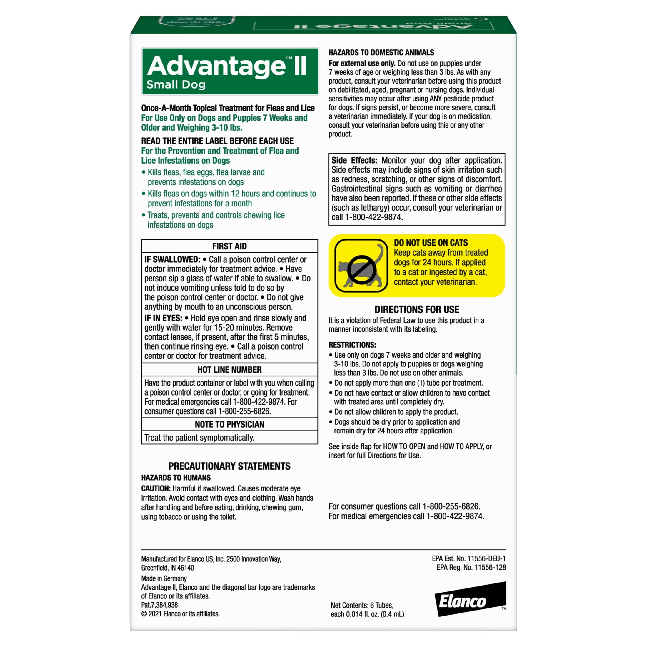 Vet-Recommended Flea Prevention for Small Dogs 3-10 Lbs, 6-Monthly Treatments - BIG FRENCHIES