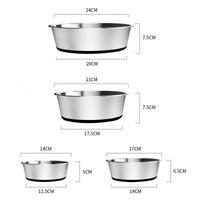 Stainless Steel Anti-tumble Pet Dog Bowl