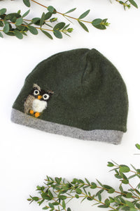 Owl Cashmere Hat - Baby - BIG FRENCHIES