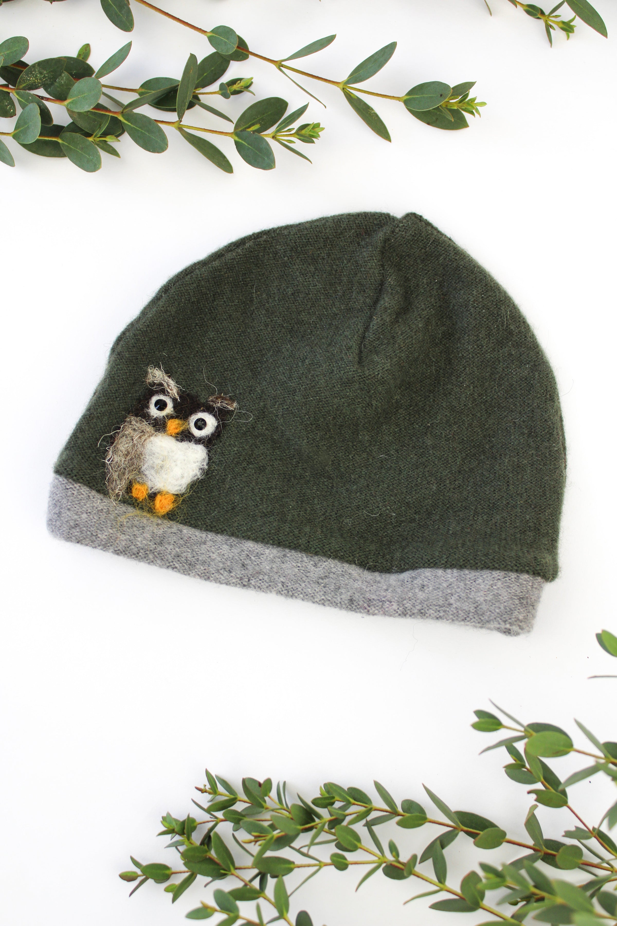 Owl Cashmere Hat - Baby - BIG FRENCHIES
