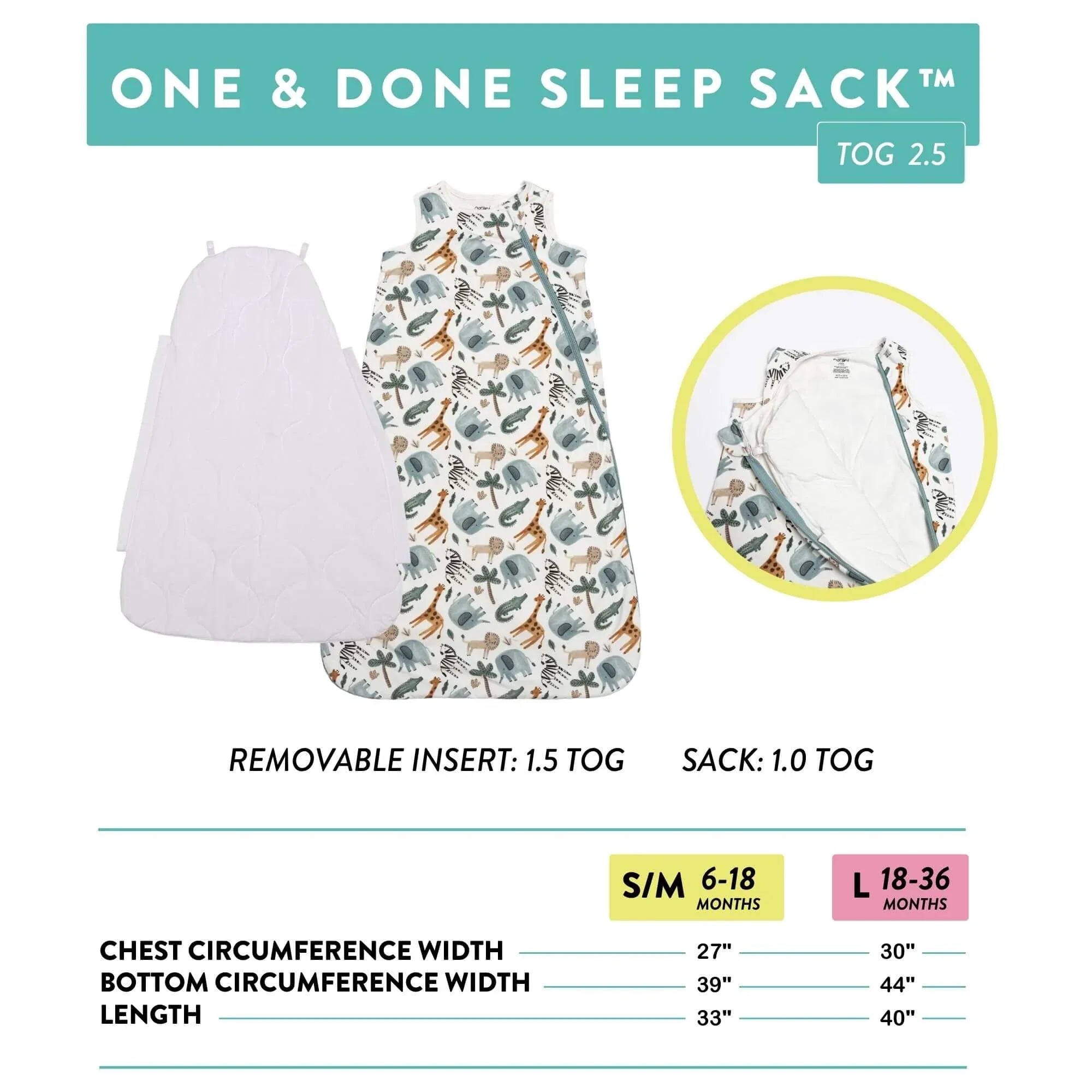 One & Done Sleep Sack - Blue Clouds - BIG FRENCHIES