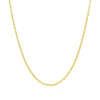 14k Yellow Gold Round Cable Link Chain 1.5mm