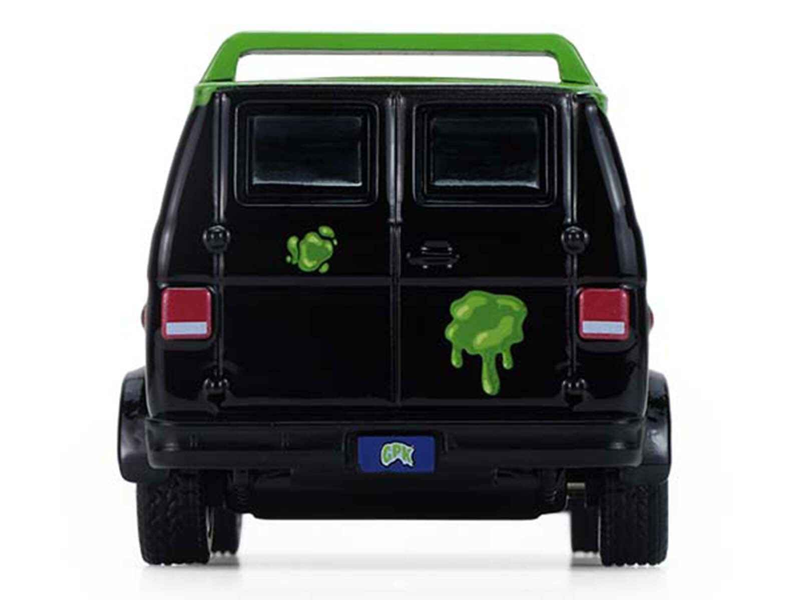 1983 GMC Vandura Van Gray Metallic and Black with Green Slime Graphics "Petey Da Fool" "Garbage Pail Kids" Series 8 1/64 Diecast Model Car by Greenlight