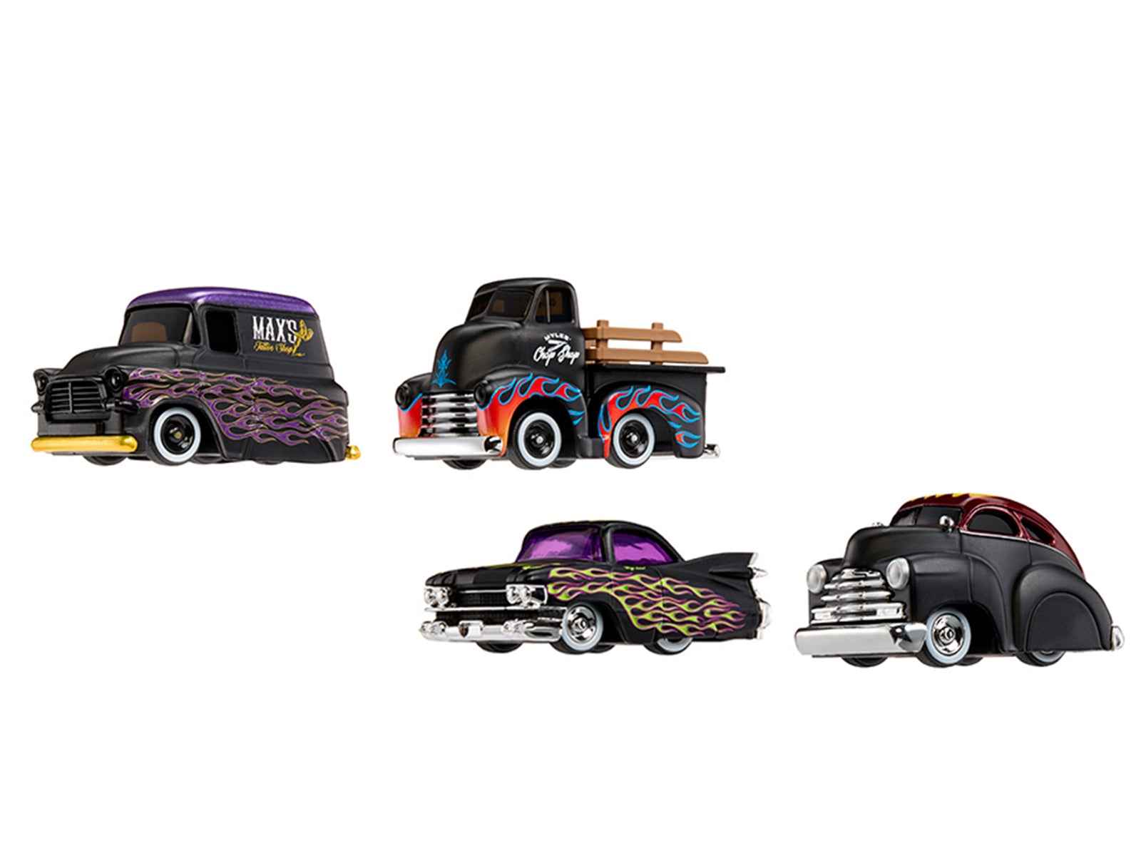 "Dead Sleds" Double Pack Series 7 Set of 4 Cars Diecast Model Cars by CarTuned