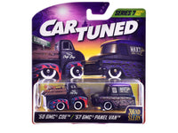 "Dead Sleds" Double Pack Series 7 Set of 4 Cars Diecast Model Cars by CarTuned