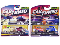 "Kustoms" Double Pack Series 8 Set of 4 Cars Diecast Model Cars by CarTuned