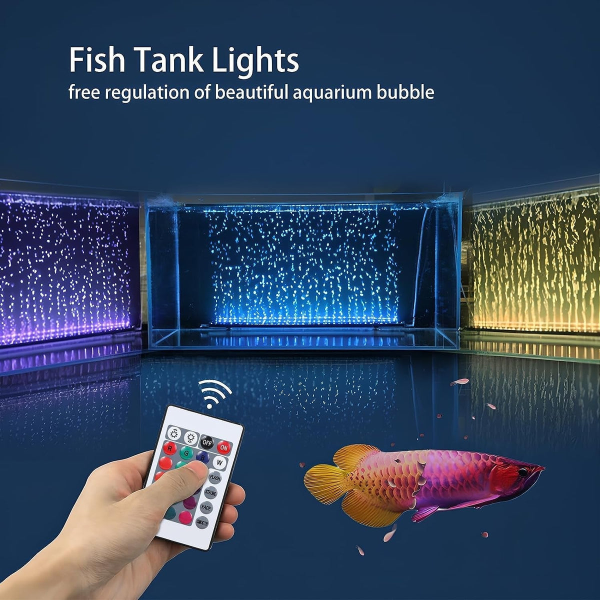 Fish Tank Light with Air Bubble Hole - BIG FRENCHIES