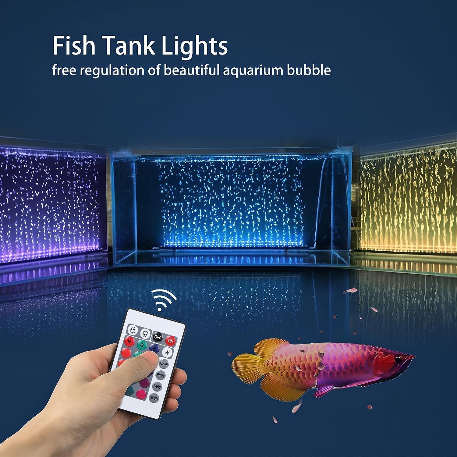 Fish Tank Light with Air Bubble Hole - BIG FRENCHIES