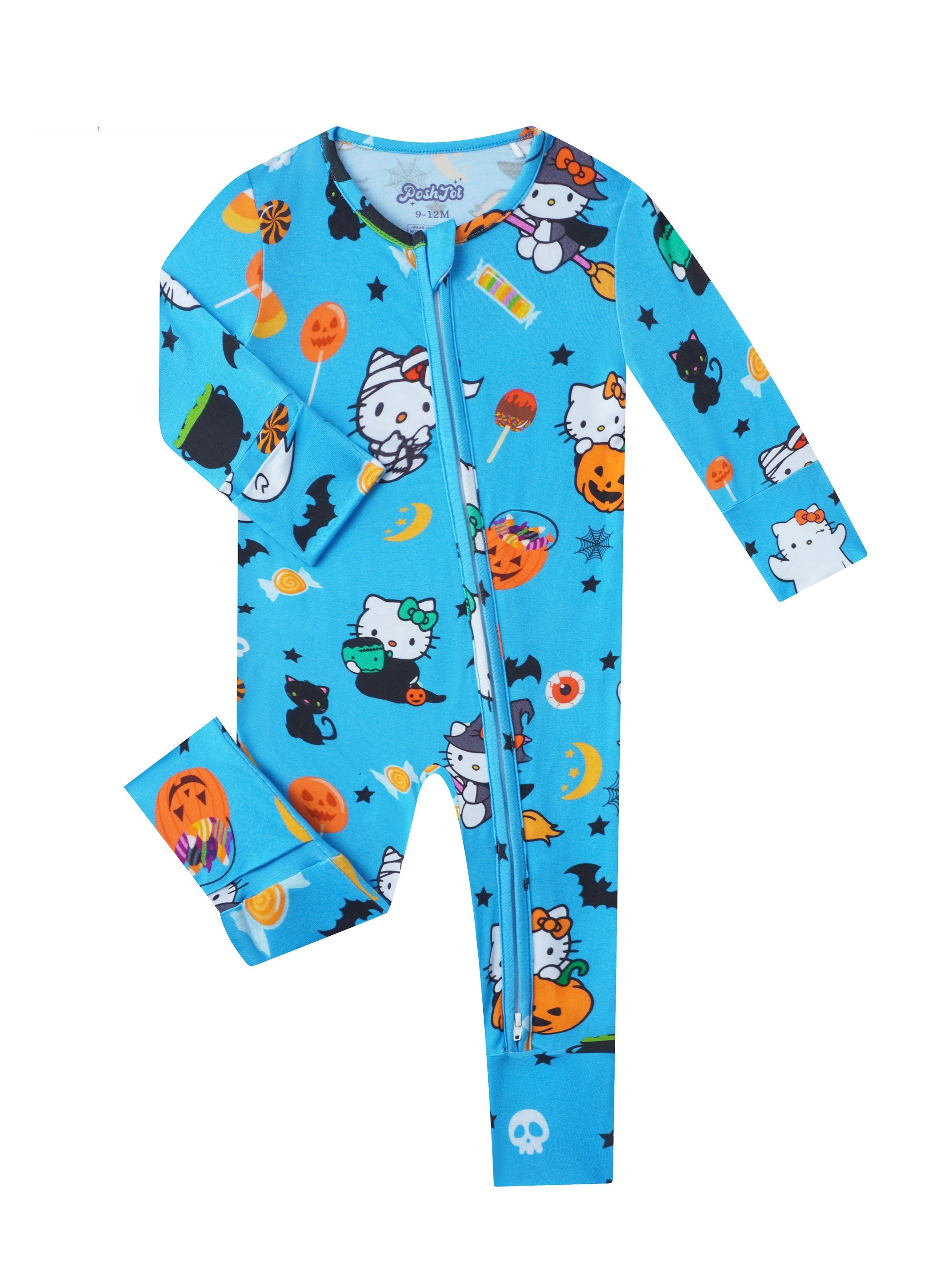 PoshTOT Sanrio Hello Kitty Candy Bamboo Baby Convertible Zippy Romper