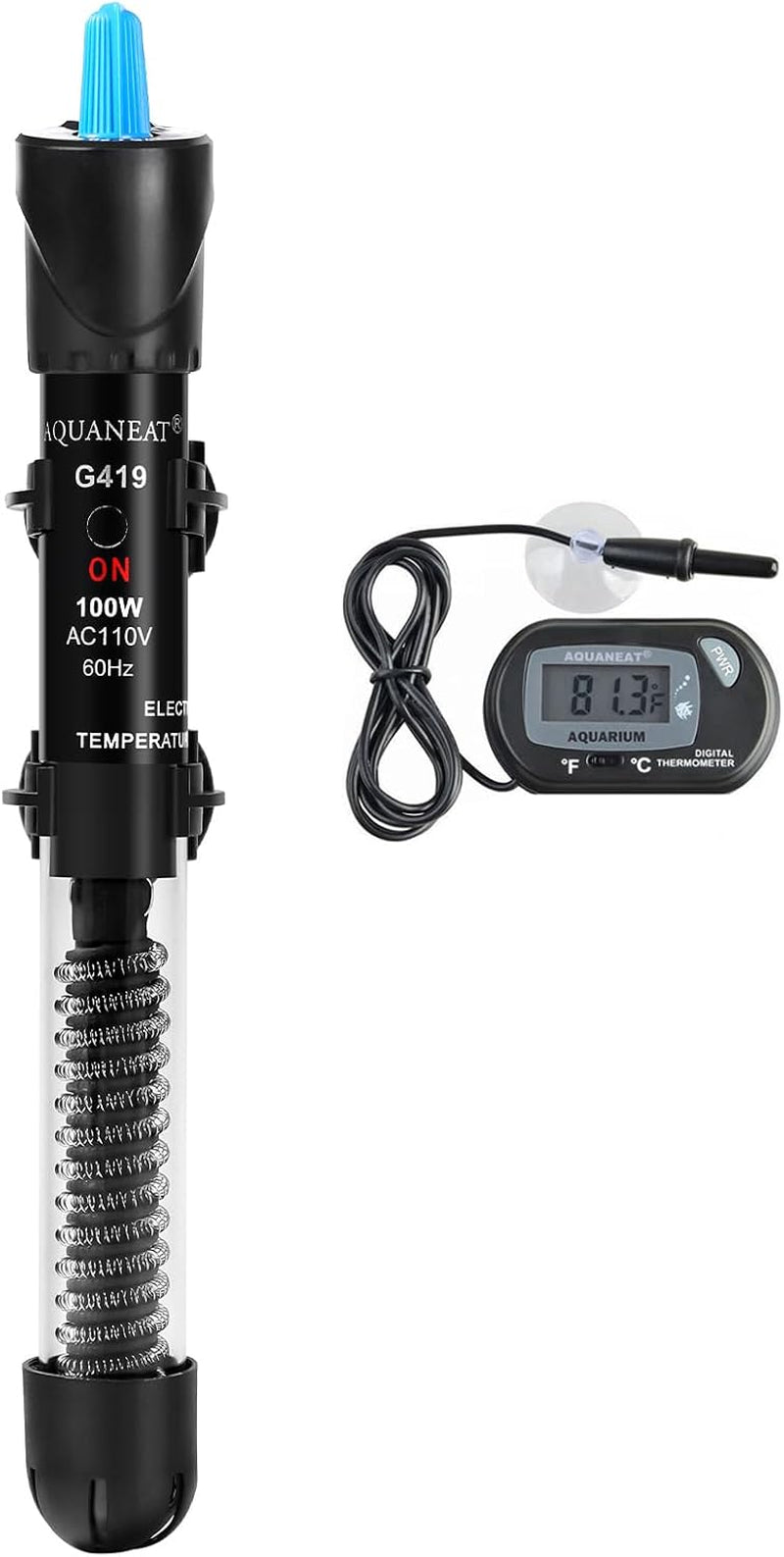 Aquarium Heater 25W-300W Adjustable Submersible Thermometer