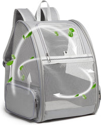 Texsens Innovative Traveler Bubble Backpack Pet Carriers for Cats and Dogs (Black) - BIG FRENCHIES